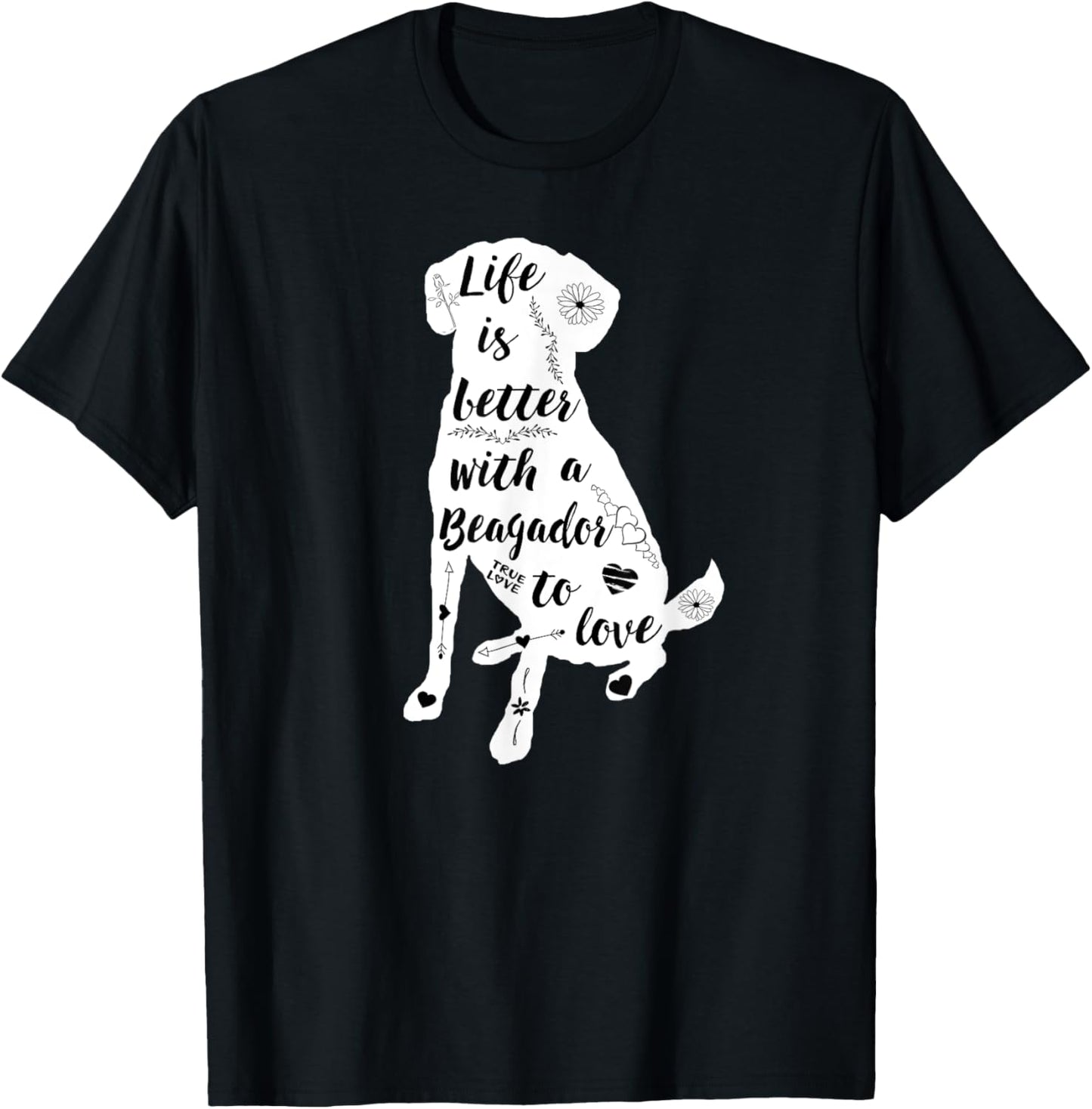 Beagador Design for Beagador Dog Lovers Women Girls Kids T-Shirt - T-Shirt | Black