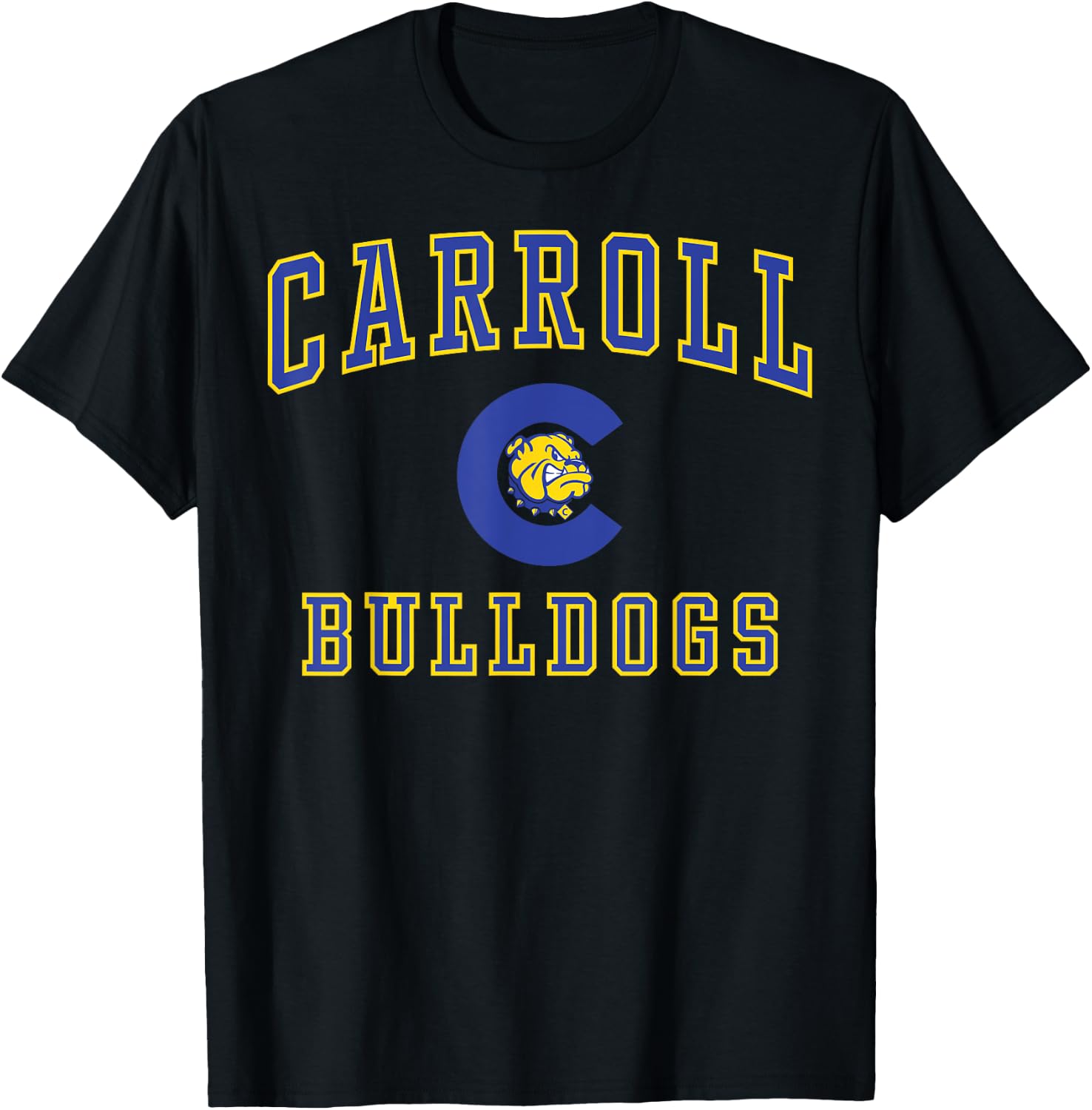 Carroll High School Bulldogs C1 T-Shirt - T-Shirt | Black