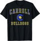 Carroll High School Bulldogs C1 T-Shirt - T-Shirt | Black