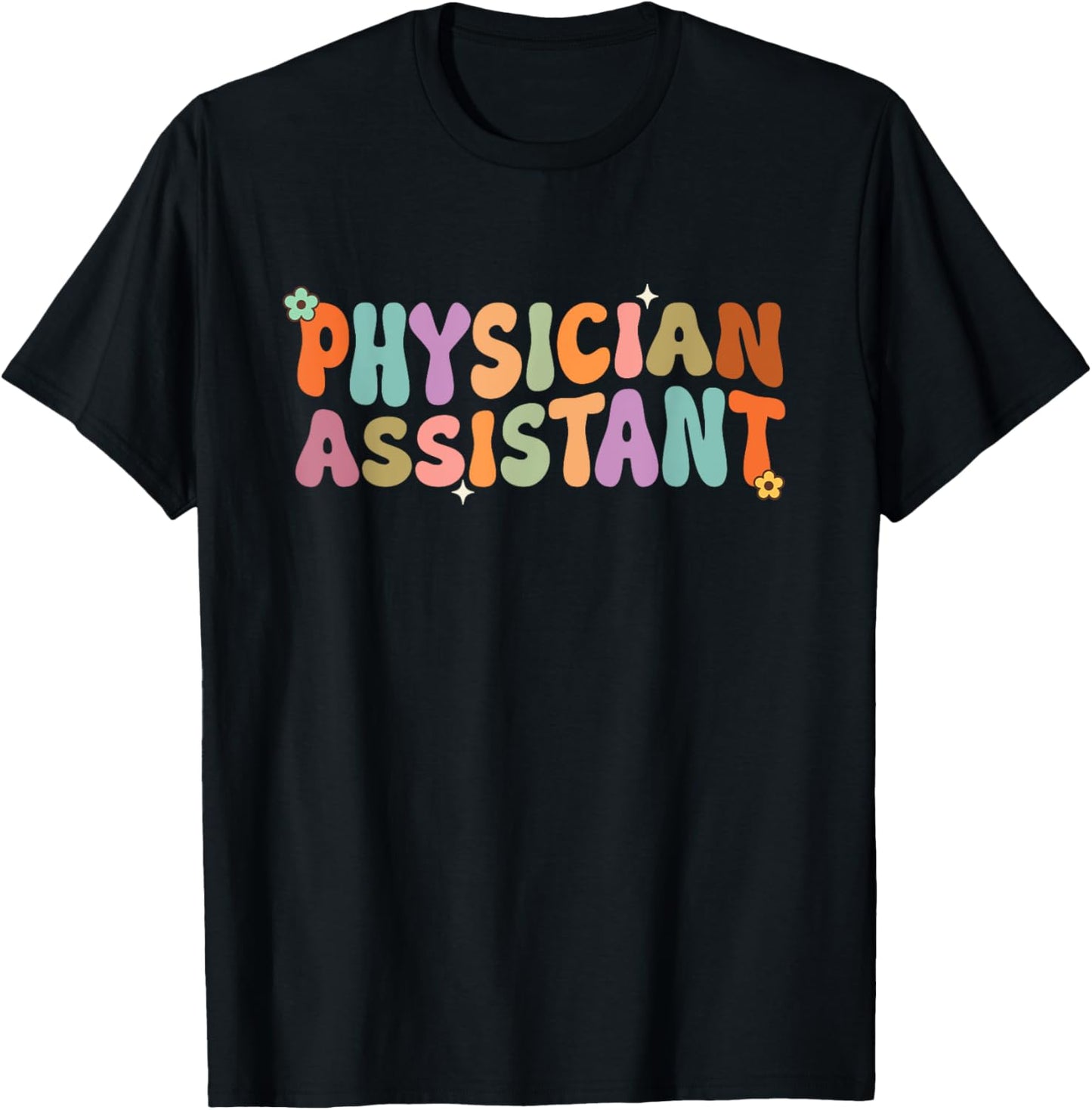 Physician Assistant Groovy PA Student PA Doctor T-Shirt - T-Shirt | Black