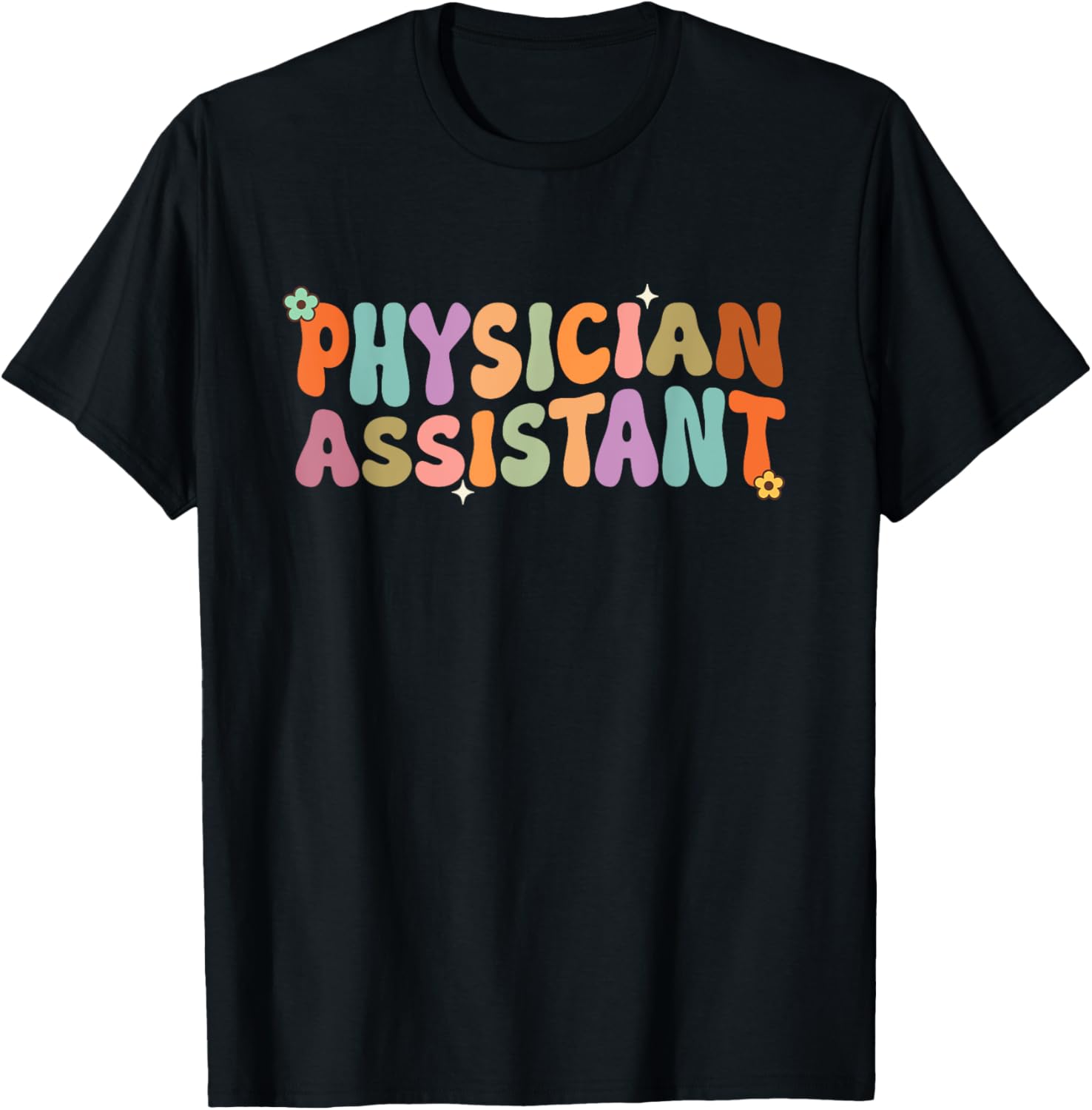 Physician Assistant Groovy PA Student PA Doctor T-Shirt - T-Shirt | Black