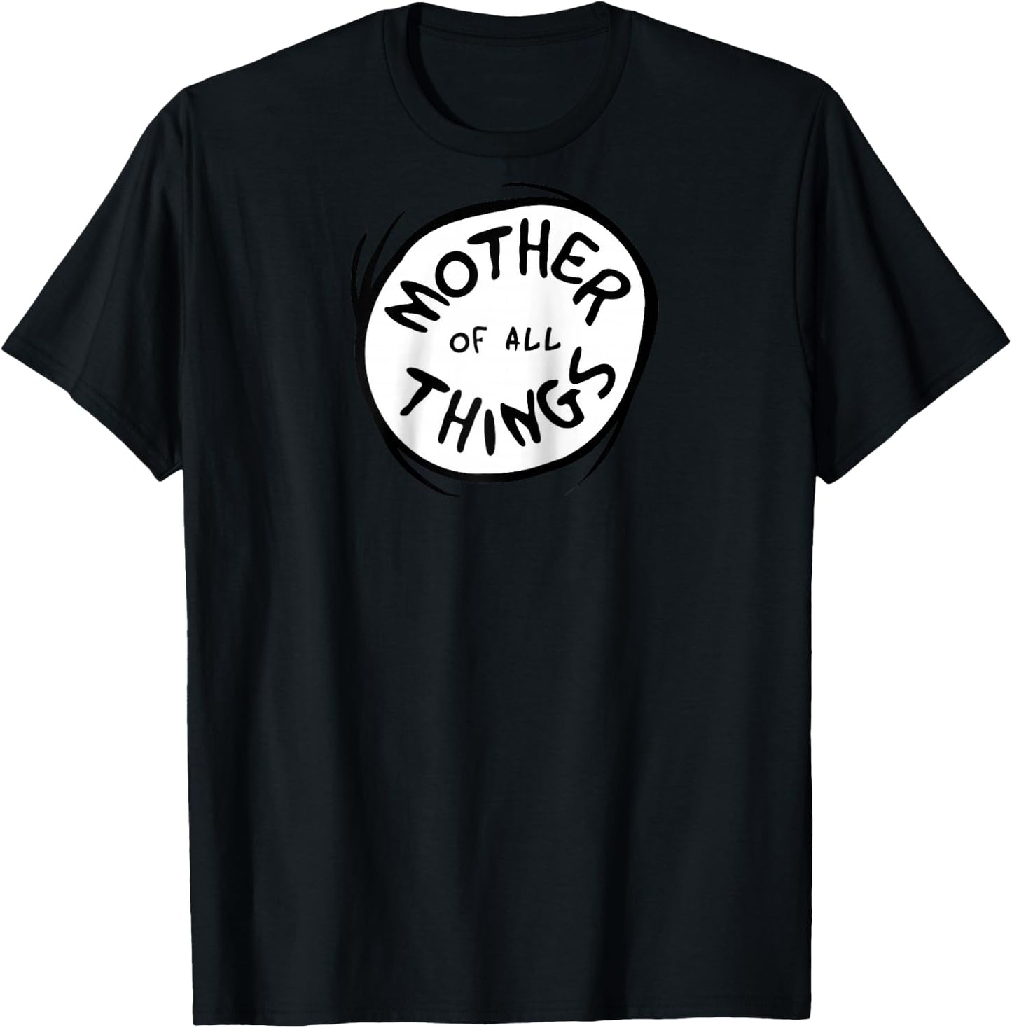 Dr. Seuss Mother of All Things Emblem Colour Option Raglan Baseball T-Shirt - T-Shirt | Black