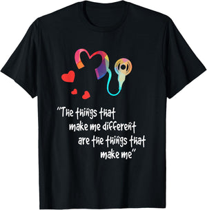 The Hearing that Make me different T-Shirt - T-Shirt | Black