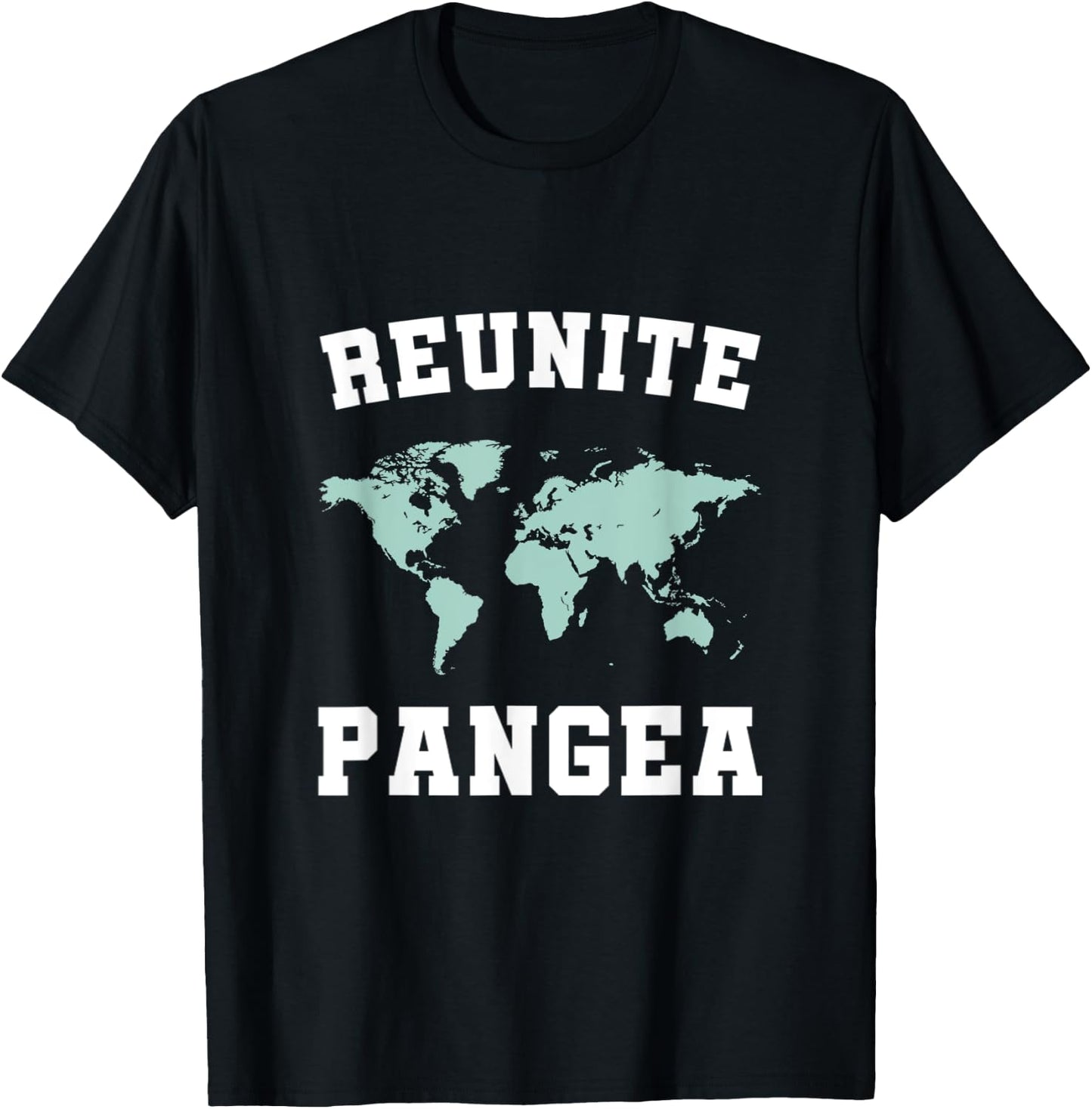 Reunite Pangea Geology T-Shirt - T-Shirt | Black