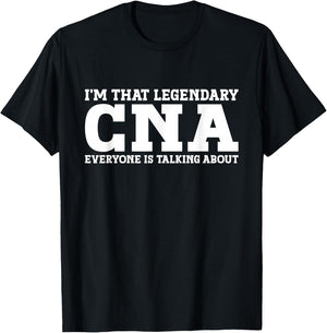 CNA Job Title Employee Funny Worker Profession CNA T-Shirt - T-Shirt | Black