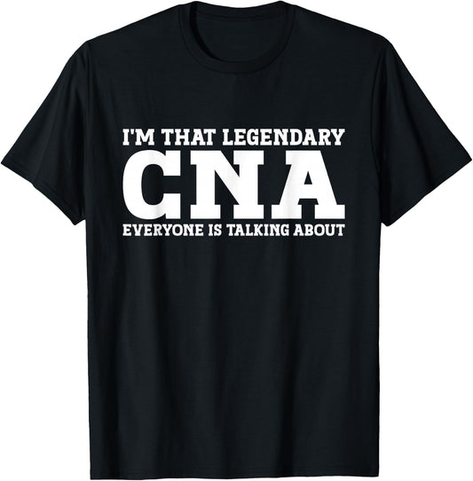 CNA Job Title Employee Funny Worker Profession CNA T-Shirt - T-Shirt | Black