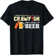 Weekend Forecast Crawfish With A Chance of Beer Gift T-Shirt - T-Shirt | Black