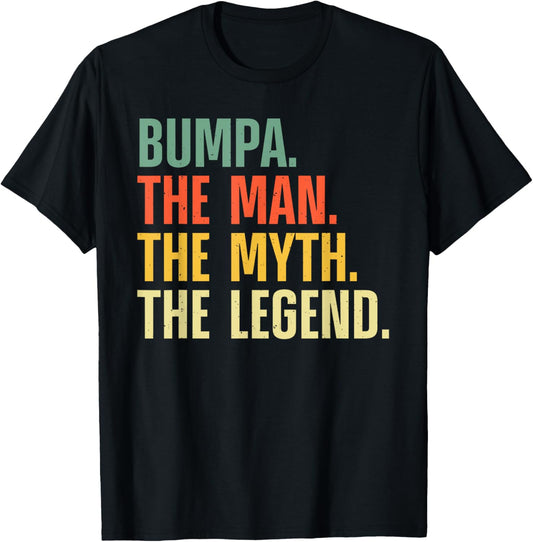 Bumpa Design For Grandpa Grandfather From Grandkids Bumpa T-Shirt - T-Shirt | Black