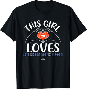 This Girl Loves Spencer Torkelson Detroit MLBPA T-Shirt - T-Shirt | Black
