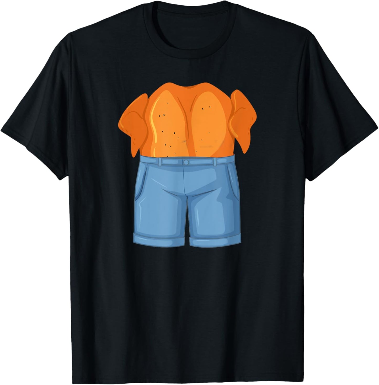 Funny Chicken in Denim Chicken Dream Pun T-Shirt - T-Shirt | Black
