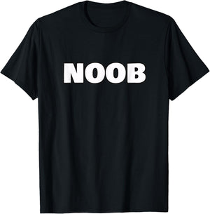 NOOB NEWB New Gamer Husband to Be Novelty gamer Gift T-Shirt - T-Shirt | Black