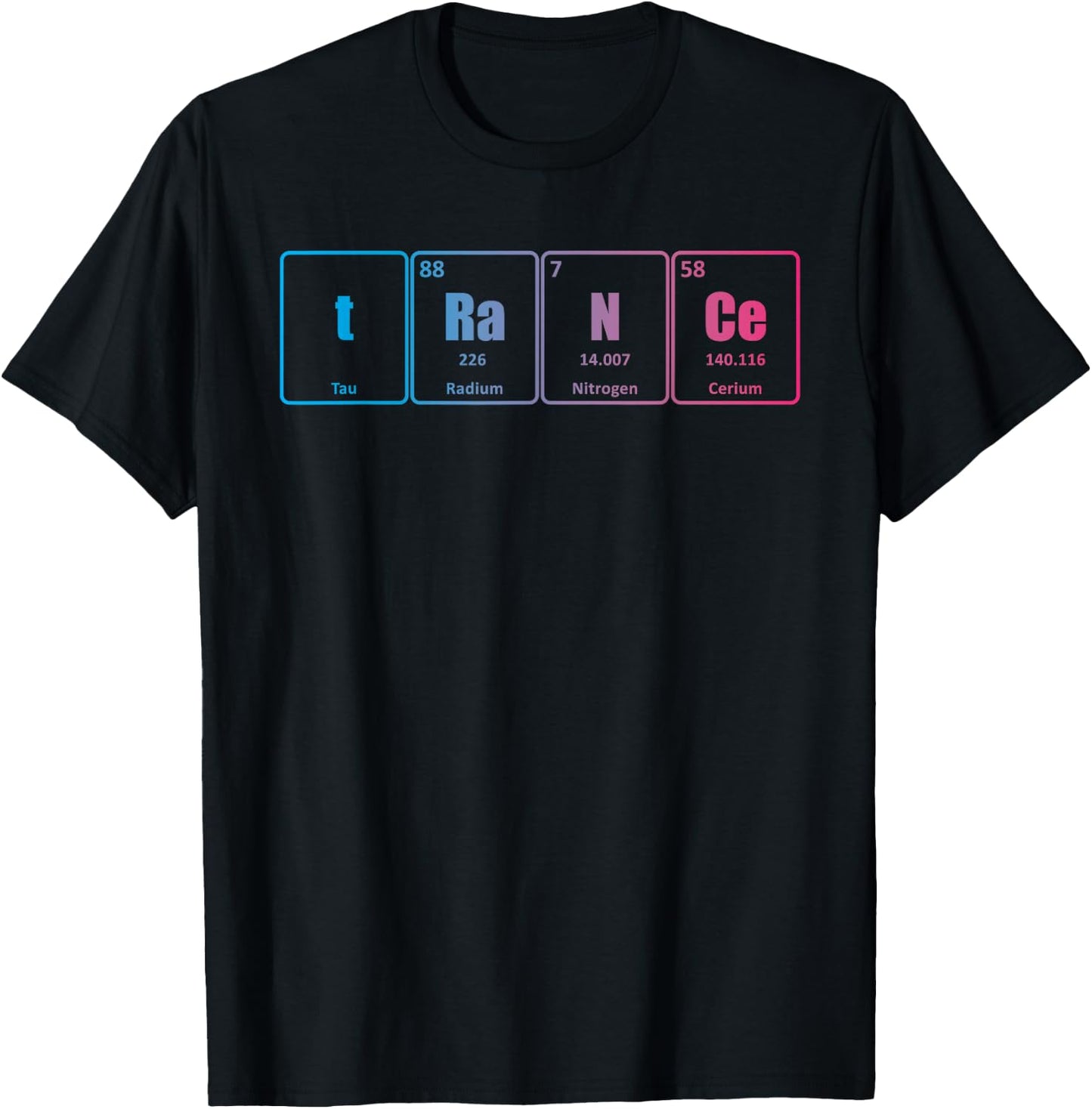 Trance Periodic Table Science Rave EDM T-Shirt - T-Shirt | Black