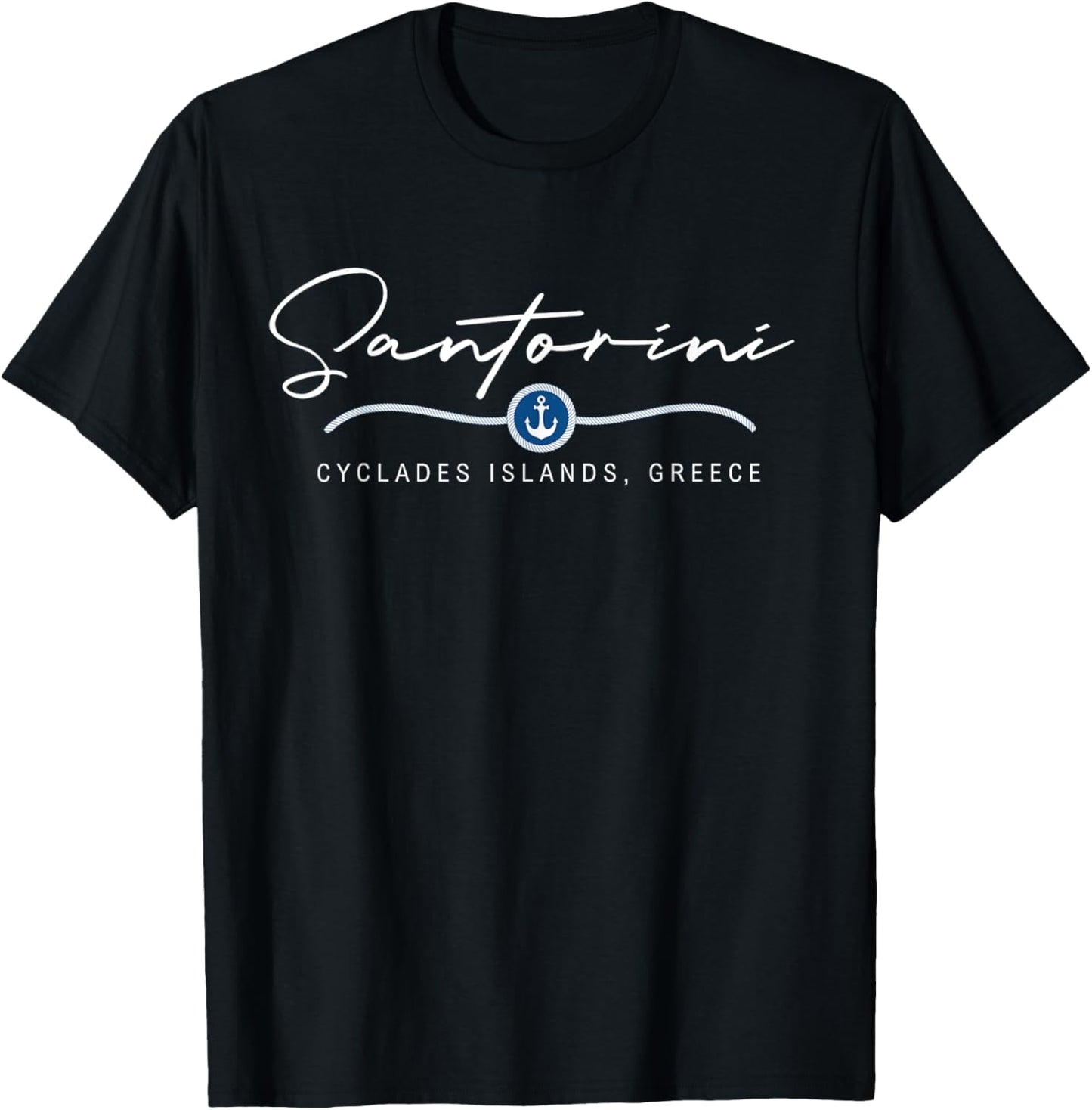 Santorini Greece Santorini T-Shirt - T-Shirt | Black