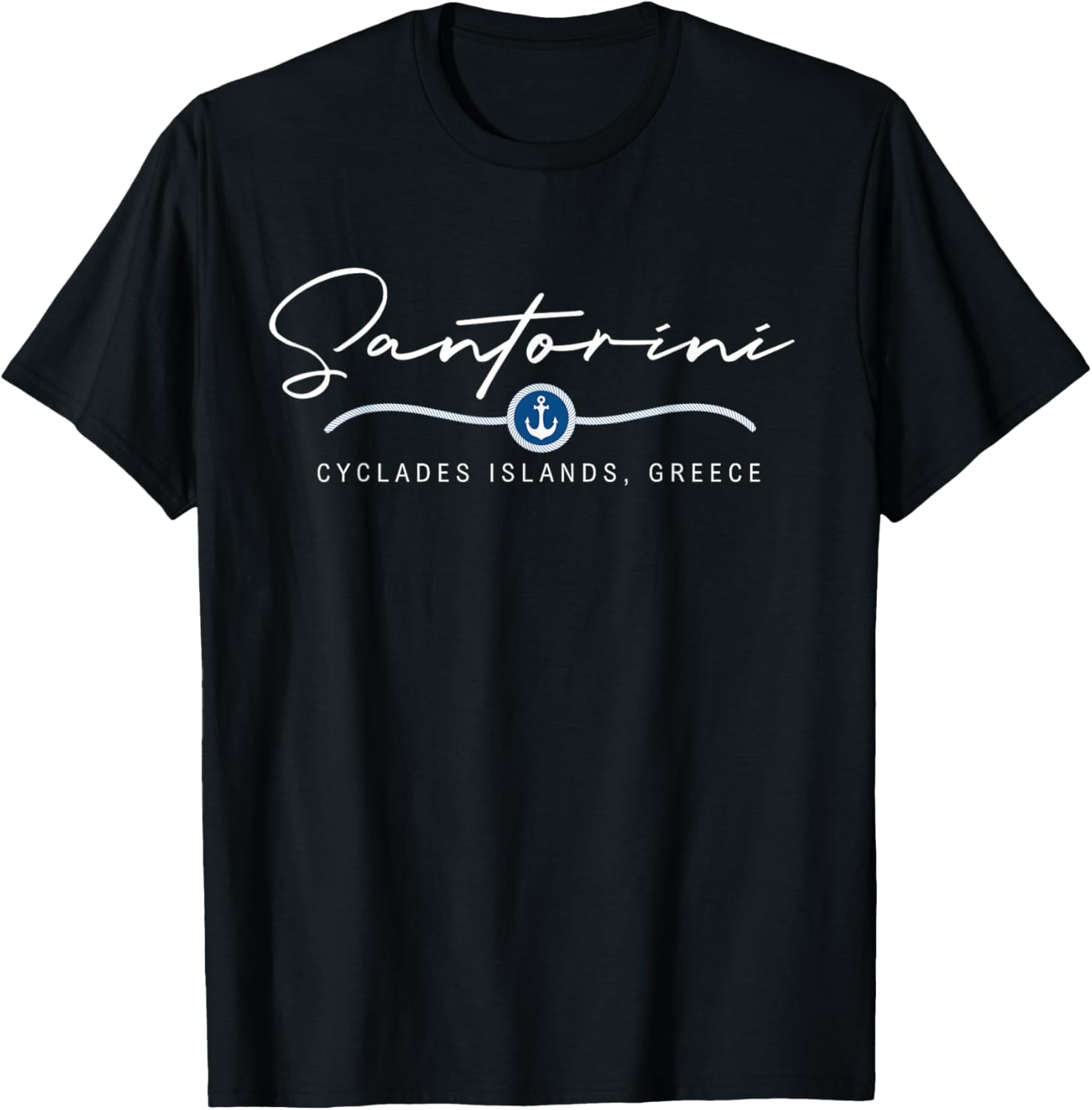 Santorini Greece Santorini T-Shirt - T-Shirt | Black