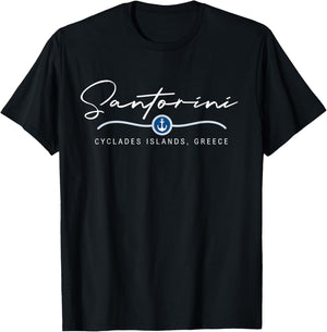 Santorini Greece Santorini T-Shirt - T-Shirt | Black