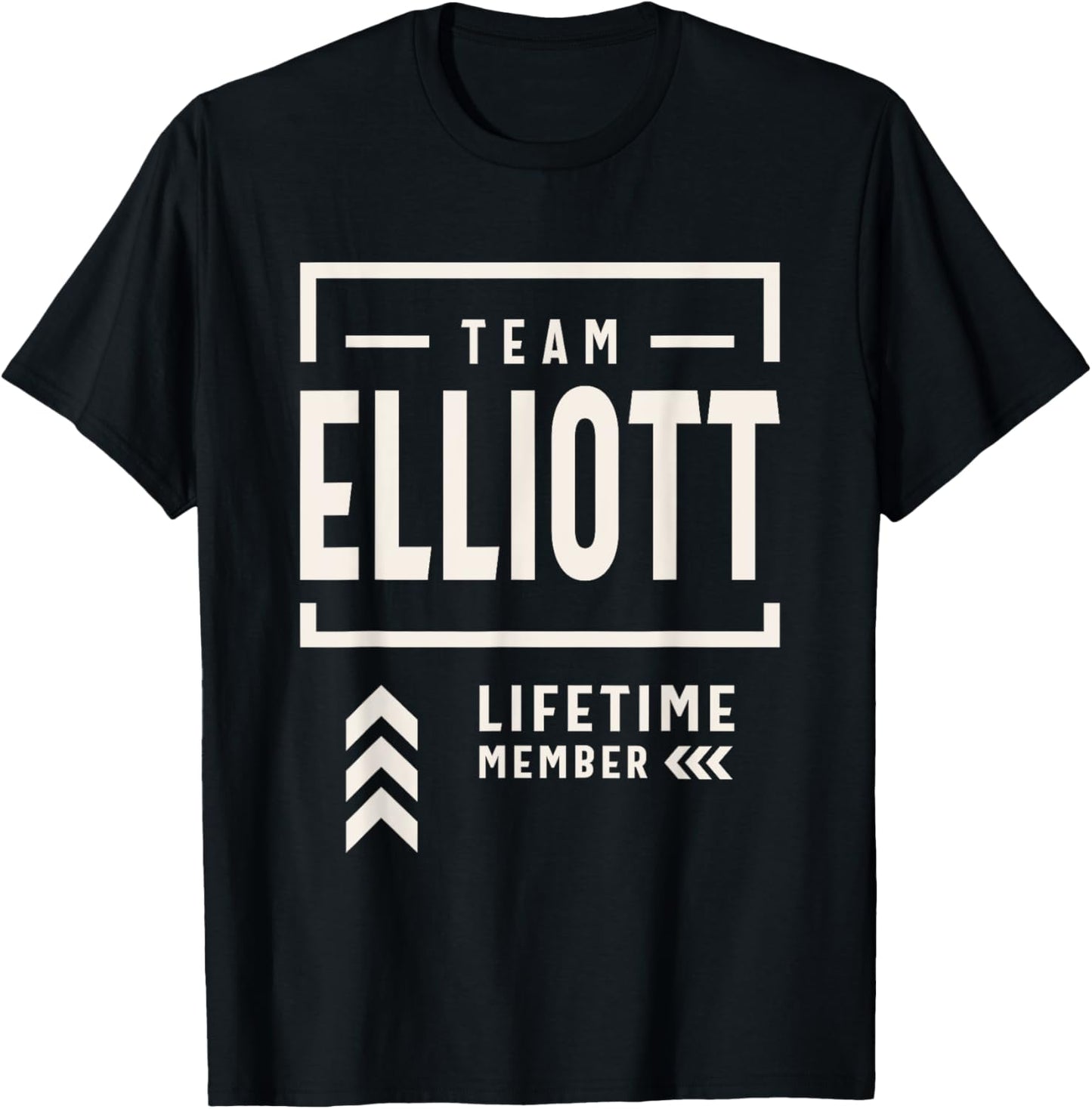 Team Elliott Lifetime Member Funny Name Elliott T-Shirt - T-Shirt | Black