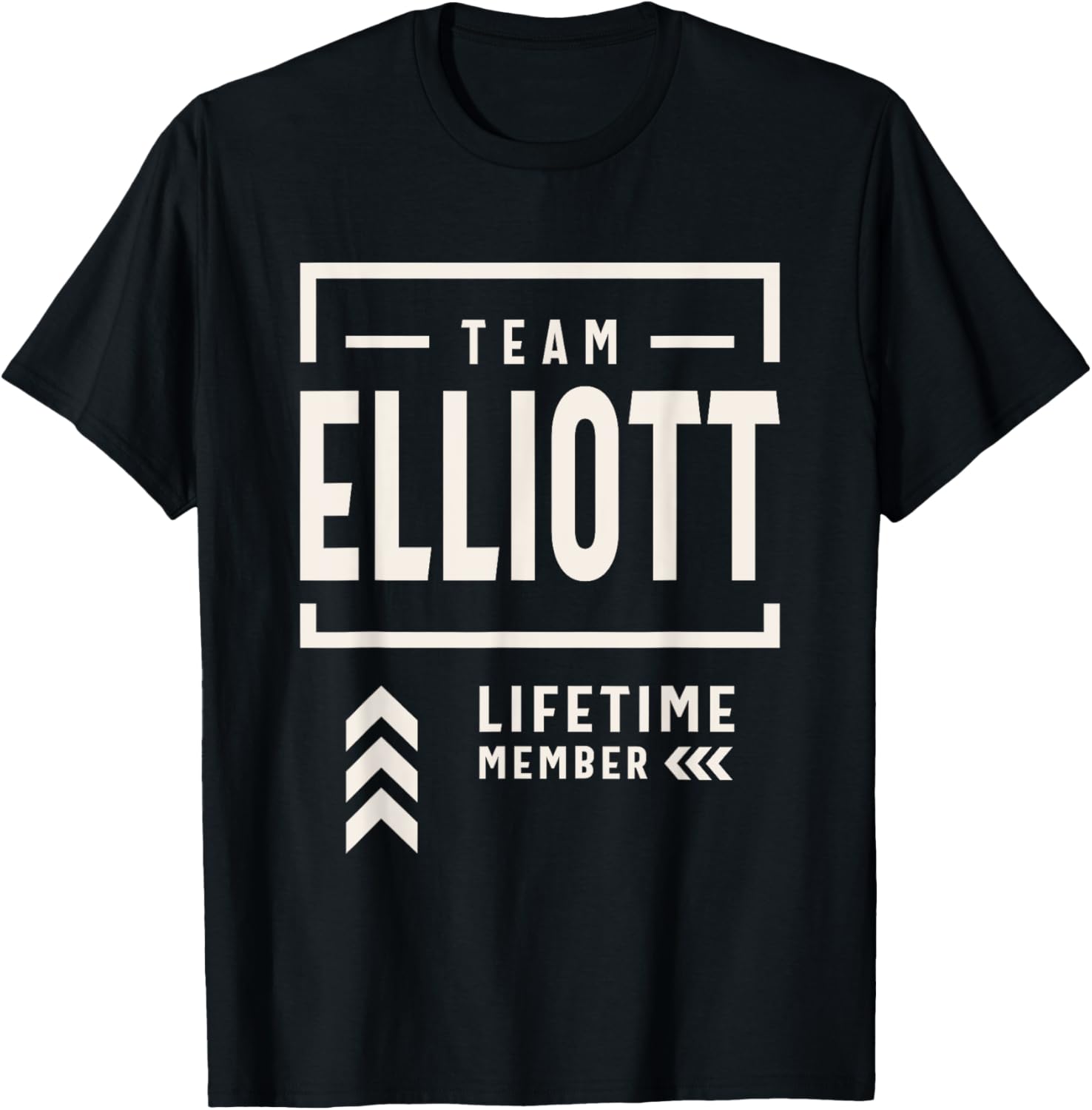 Team Elliott Lifetime Member Funny Name Elliott T-Shirt - T-Shirt | Black