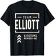 Team Elliott Lifetime Member Funny Name Elliott T-Shirt - T-Shirt | Black