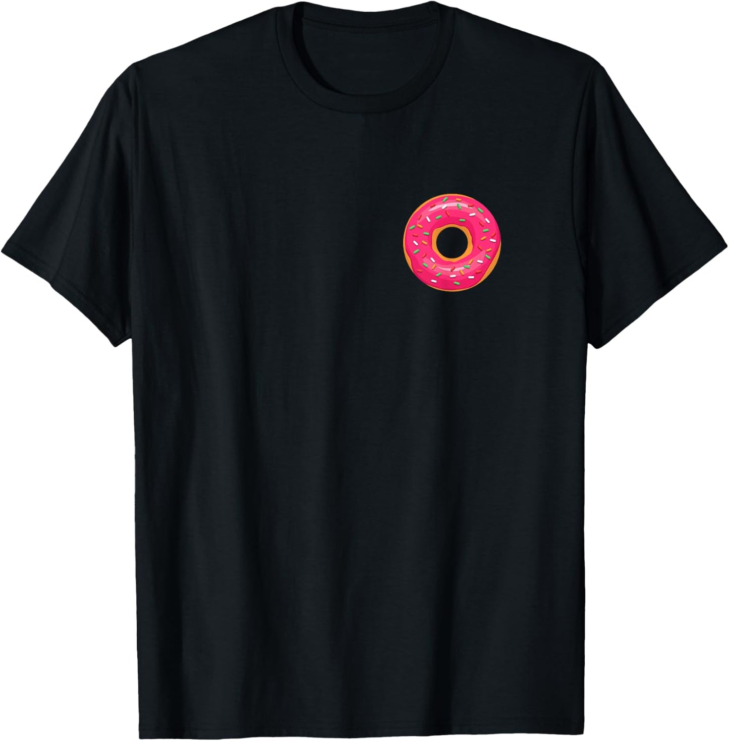 Pocket Donut (Donut Shirt) T-Shirt - T-Shirt | Black