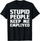 Funny Police Officer Design Women Cop Police Officer T-Shirt - T-Shirt | Black