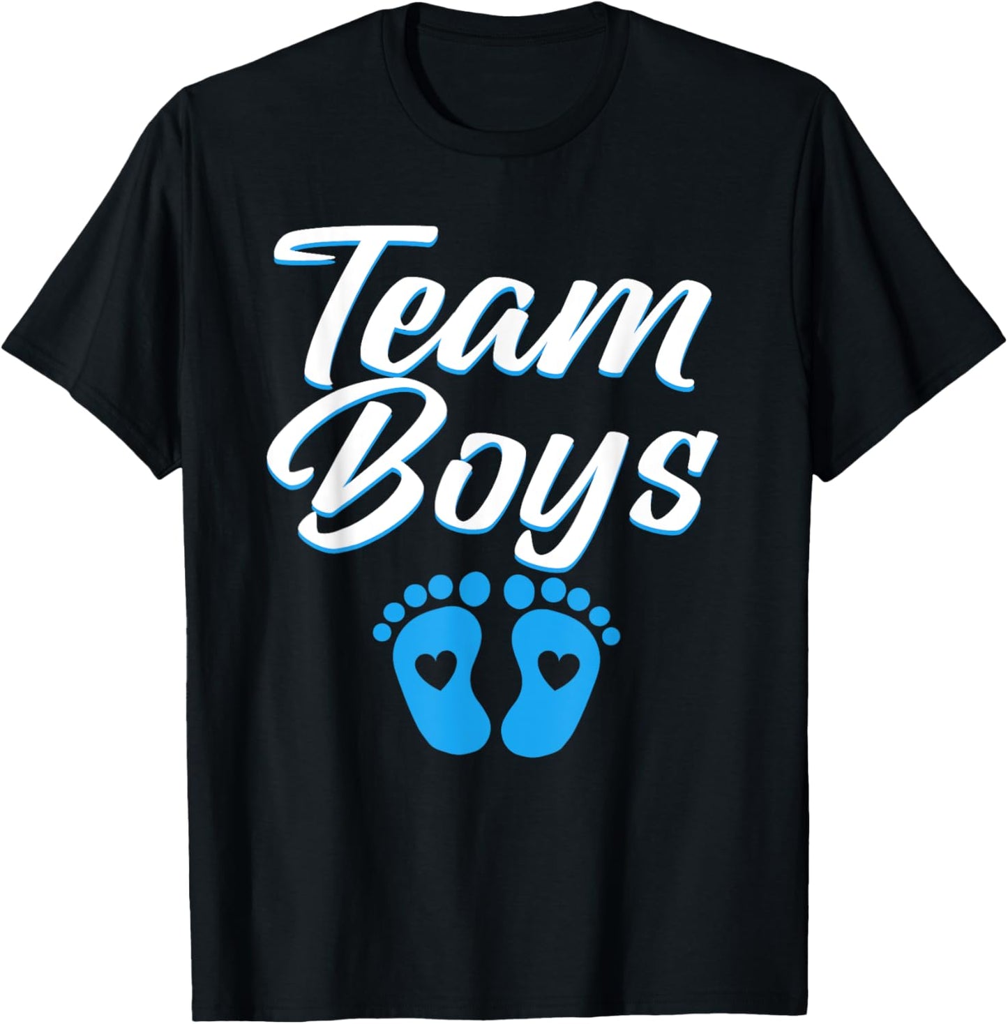 Team Boys Twin Gender Reveal Party For Twins Team Boy T-Shirt - T-Shirt | Black