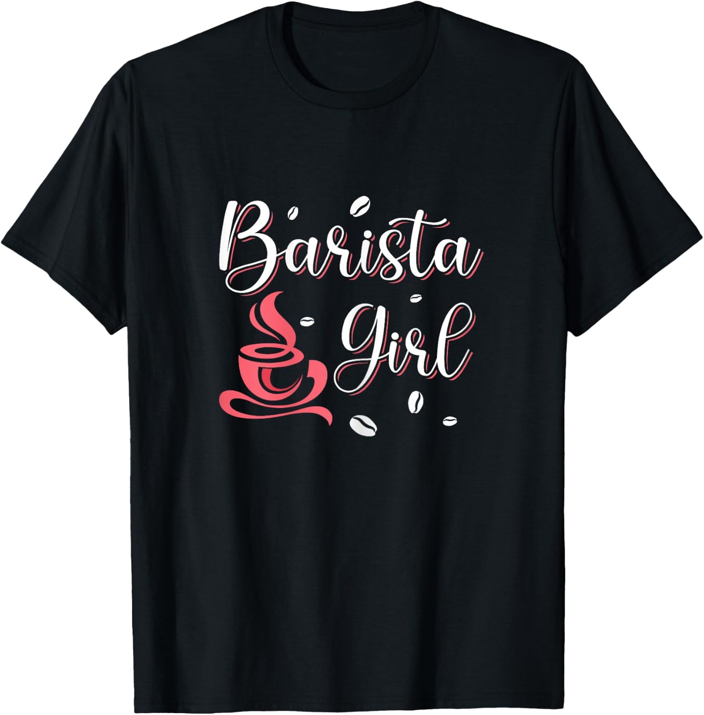 Barista Girl Shirt Coffemaker Coffee Lover Barista Gift T-Shirt - T-Shirt | Black