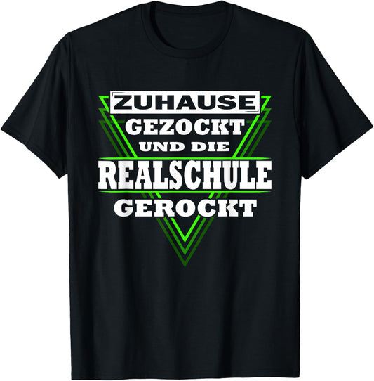 Abschlussklasse 2024 | Realschulabschluss gerockt T-Shirt - T-Shirt | Black