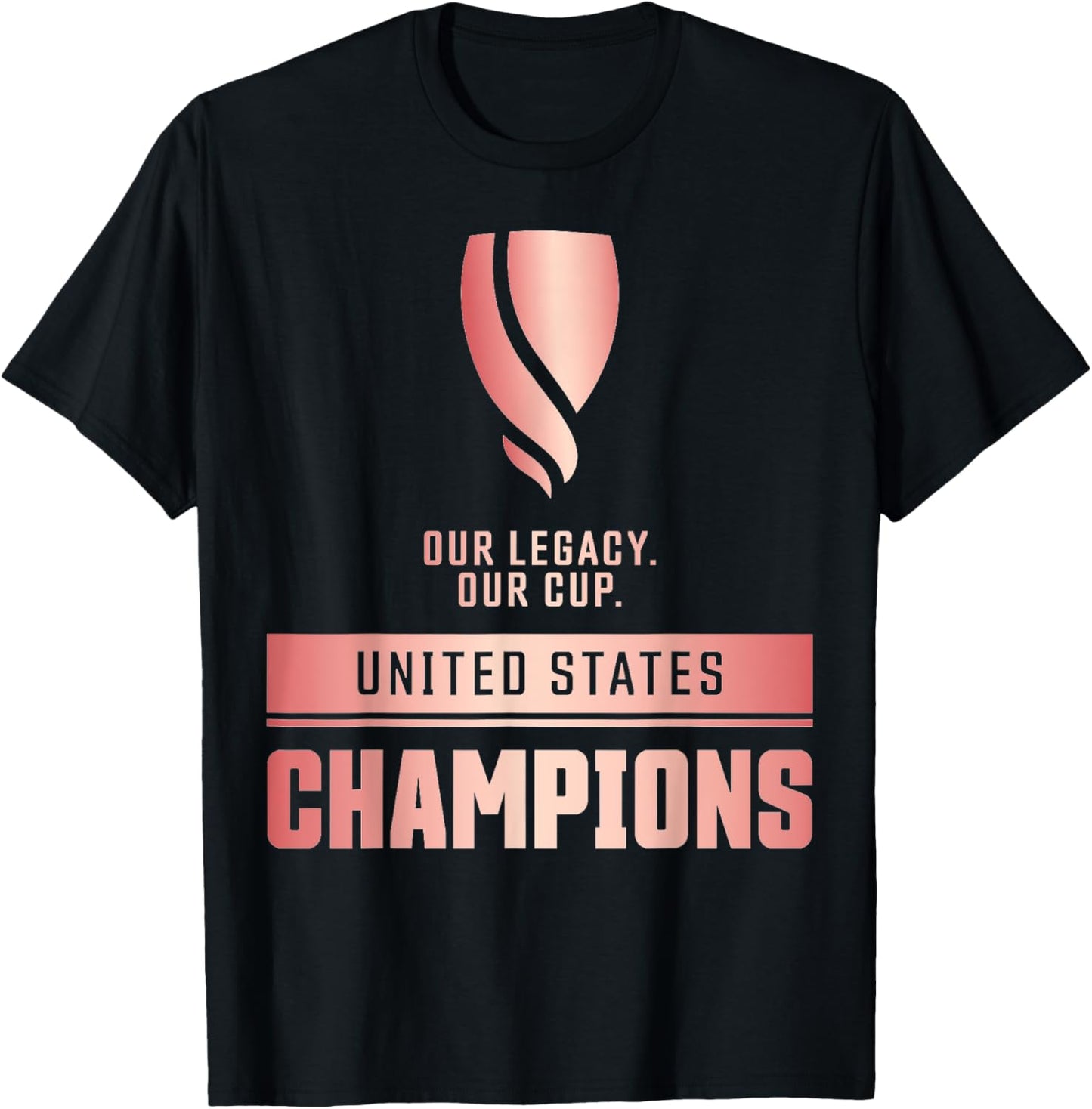 USA, Champions of the Gold-Cup W T-Shirt - T-Shirt | Black