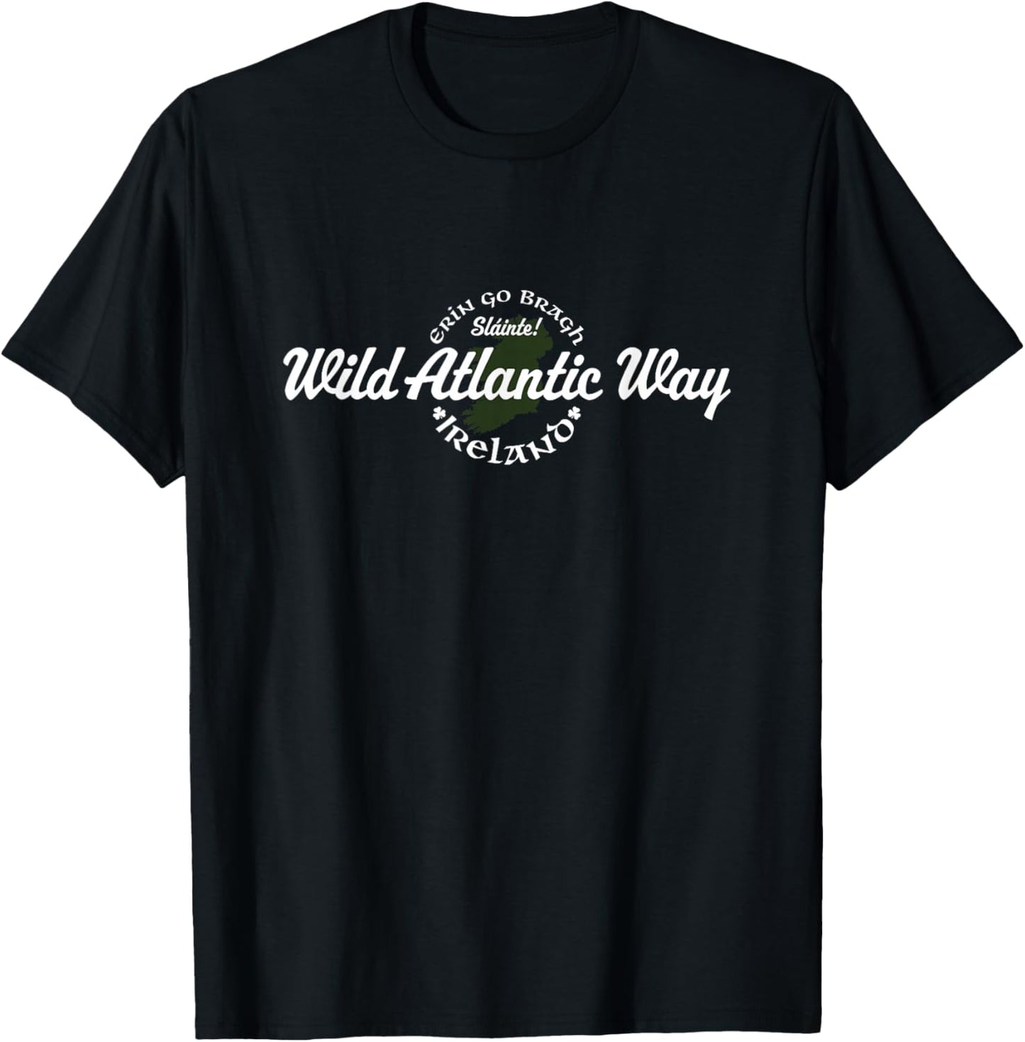 Wild Atlantic Way Ireland T-Shirt - T-Shirt | Black