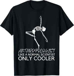Anthropology Funny Dancing Skeleton Anthropologist Cooler T-Shirt - T-Shirt | Black