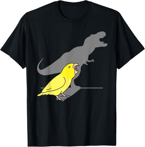 Cute Dinosaur parrot, Funny Bird, T-rex yellow parrotlet