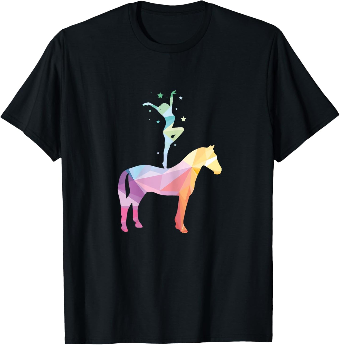 Voltigieren Riding Horse Riding Sports Horses Sayings Girls Gift T-Shirt - T-Shirt | Black