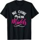 Damen Wein Sekt Prosecco Party Saufen Nie ohne meine Mädels T-Shirt - T-Shirt | Black