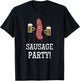 Sausage Party Funny Oktoberfest Beer Party Sausage Festival T-Shirt - T-Shirt | Black