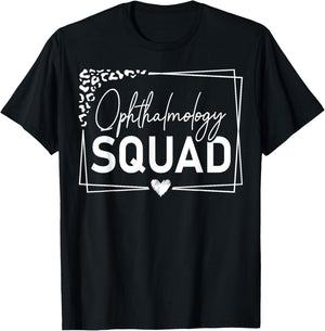 Cute Ophthalmology Squad Ophthalmologist Heart T-Shirt - T-Shirt | Black