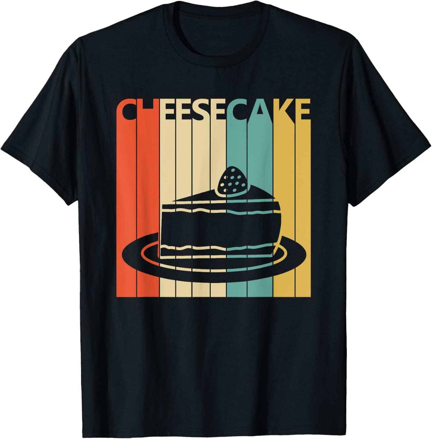 Vintage Retro Cheesecake T-Shirt - T-Shirt | Black