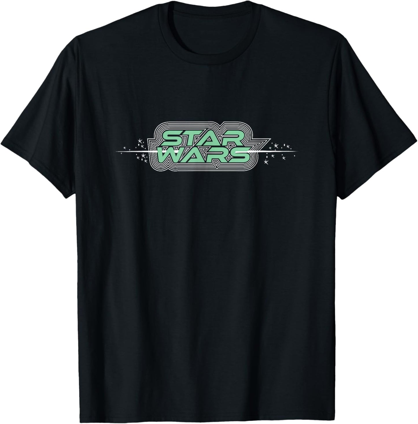 Star Wars Iconic Retro Vintage Big Chest Logo T-Shirt - T-Shirt | Black