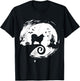 Finnish Lapphund Halloween Costume Moon Silhouette Creepy T-Shirt - T-Shirt | Black