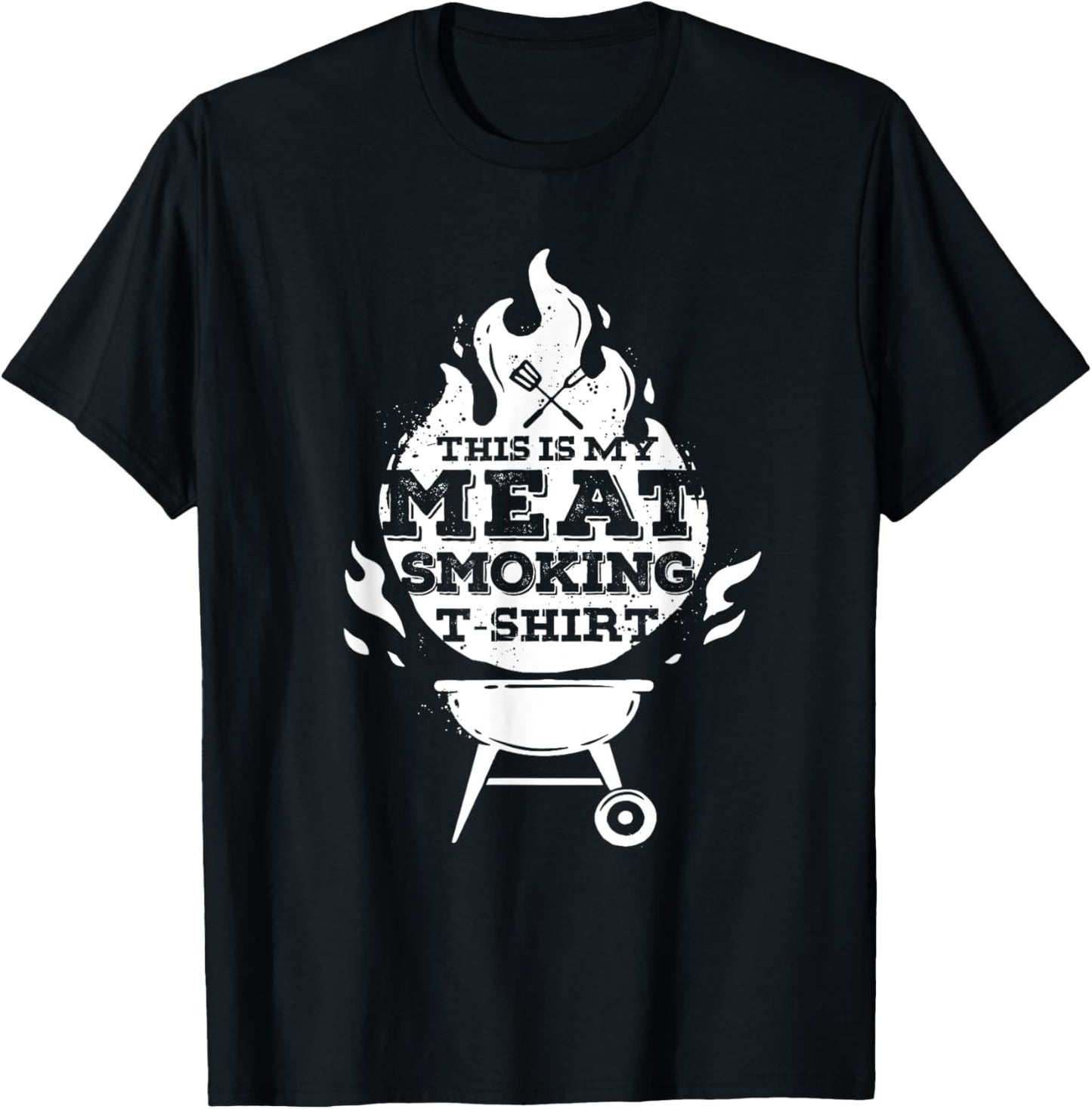 BBQ Smoker Vintage This Is My Meat Smoking T-Shirt - T-Shirt | Black