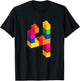 4 Year Old Building Blocks Birthday T Shirt Bricks 4th Gift T-Shirt - T-Shirt | Black