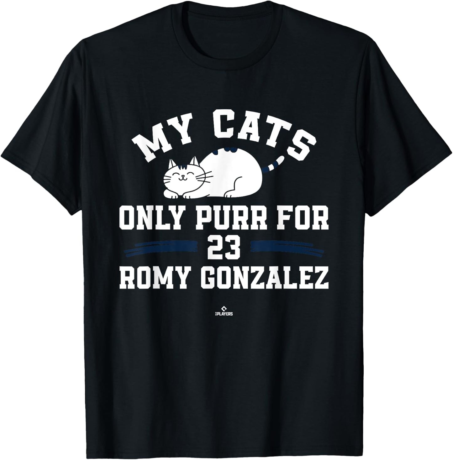 Cat Lovers for Romy Gonzalez Boston Baseball MLBPA Men Women Kids T-Shirt - T-Shirt | Black