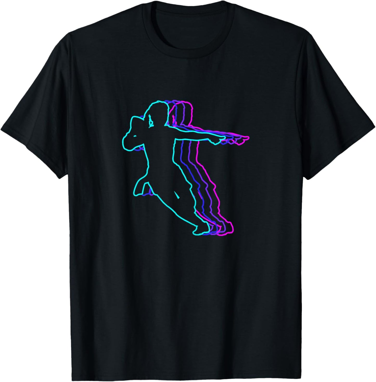 Vintage Retro Classic Girls Flag Football T-Shirt - T-Shirt | Black