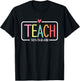 Teach Them to Be Kind Cute Teacher Life School Anti-bullying T-Shirt - T-Shirt | Black