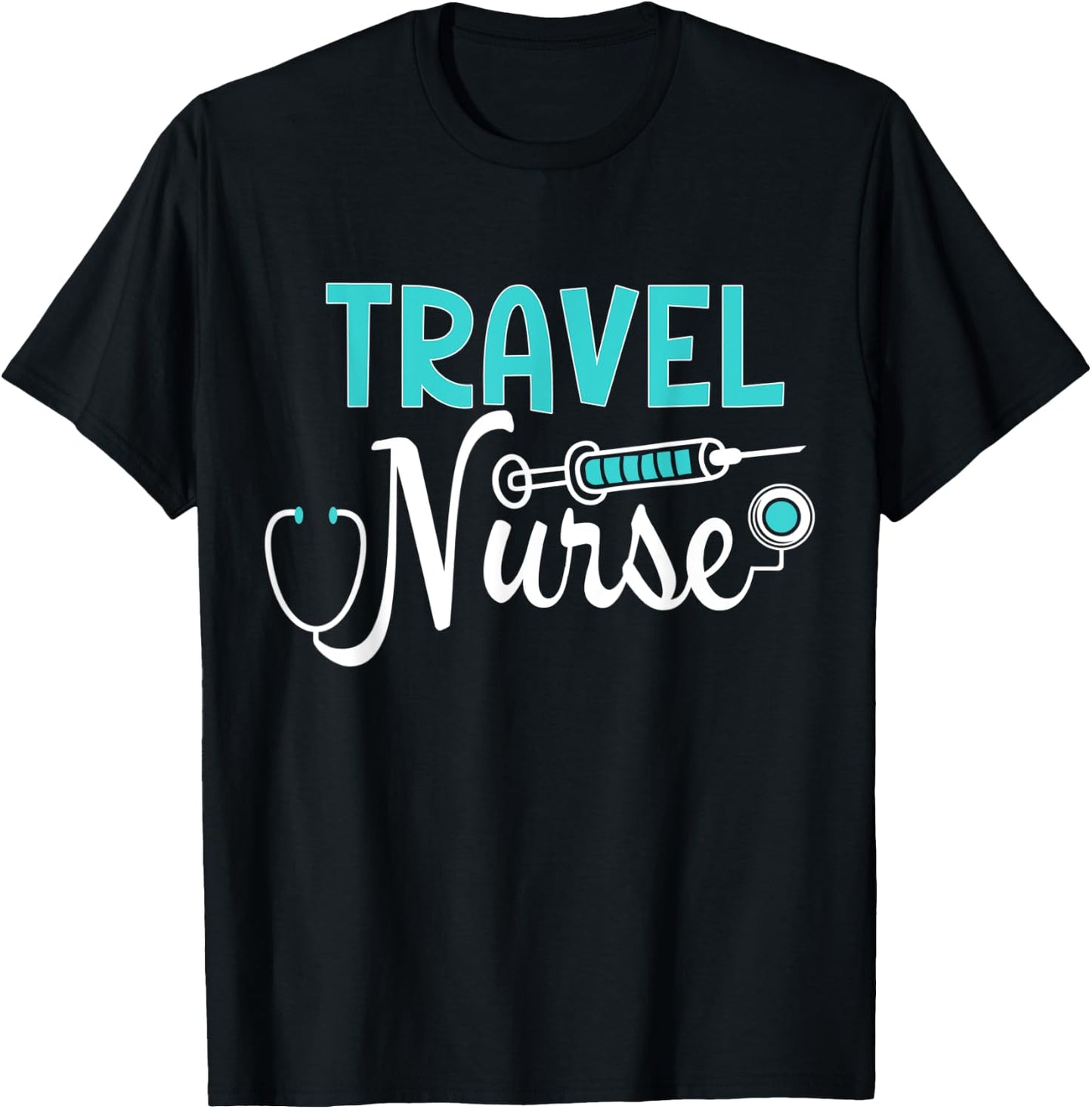 Proud Travel Nurse Shirt Cool Mother of Nurse T-Shirt - T-Shirt | Black