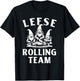 Funny Lefse Making Lefse Rolling Team Gnomes T-Shirt - T-Shirt | Black