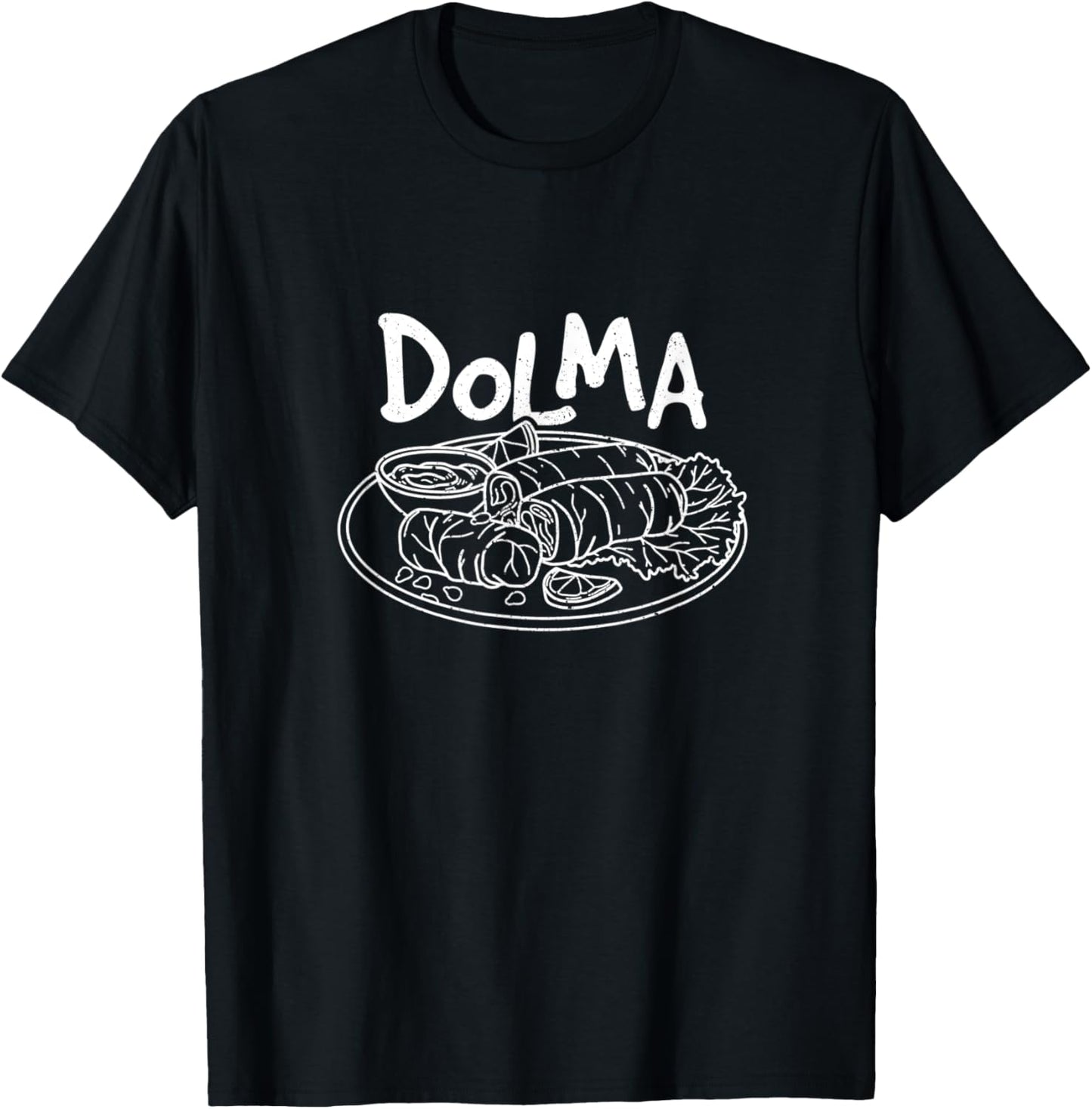 Dolma Greece dolmades Greek cuisine dolmadakia grape leaves T-Shirt - T-Shirt | Black