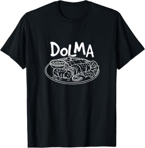 Dolma Greece dolmades Greek cuisine dolmadakia grape leaves T-Shirt - T-Shirt | Black