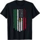 Mexico US Flag Patriot Mexican Flag American Flag T-Shirt - T-Shirt | Black