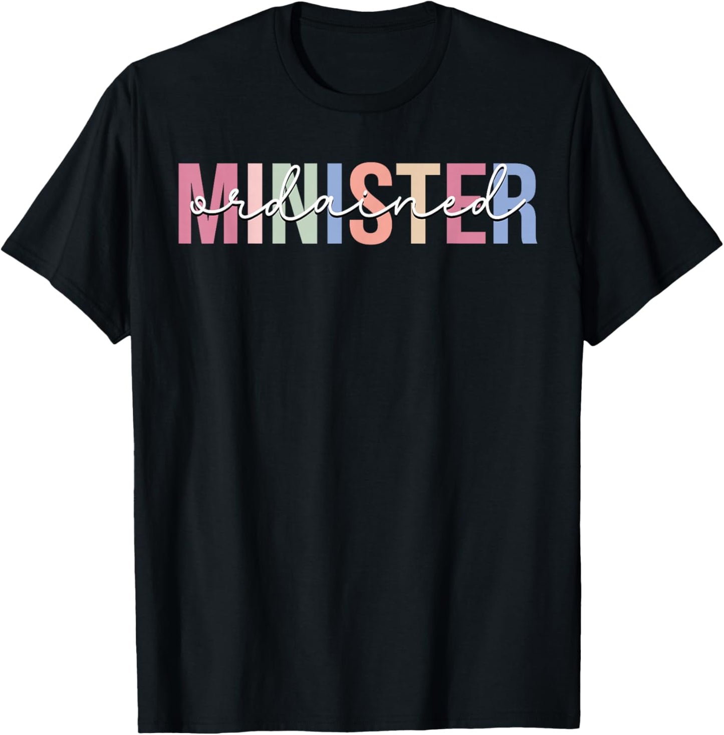 Ordained Minister Wedding Officiant T-Shirt - T-Shirt | Black