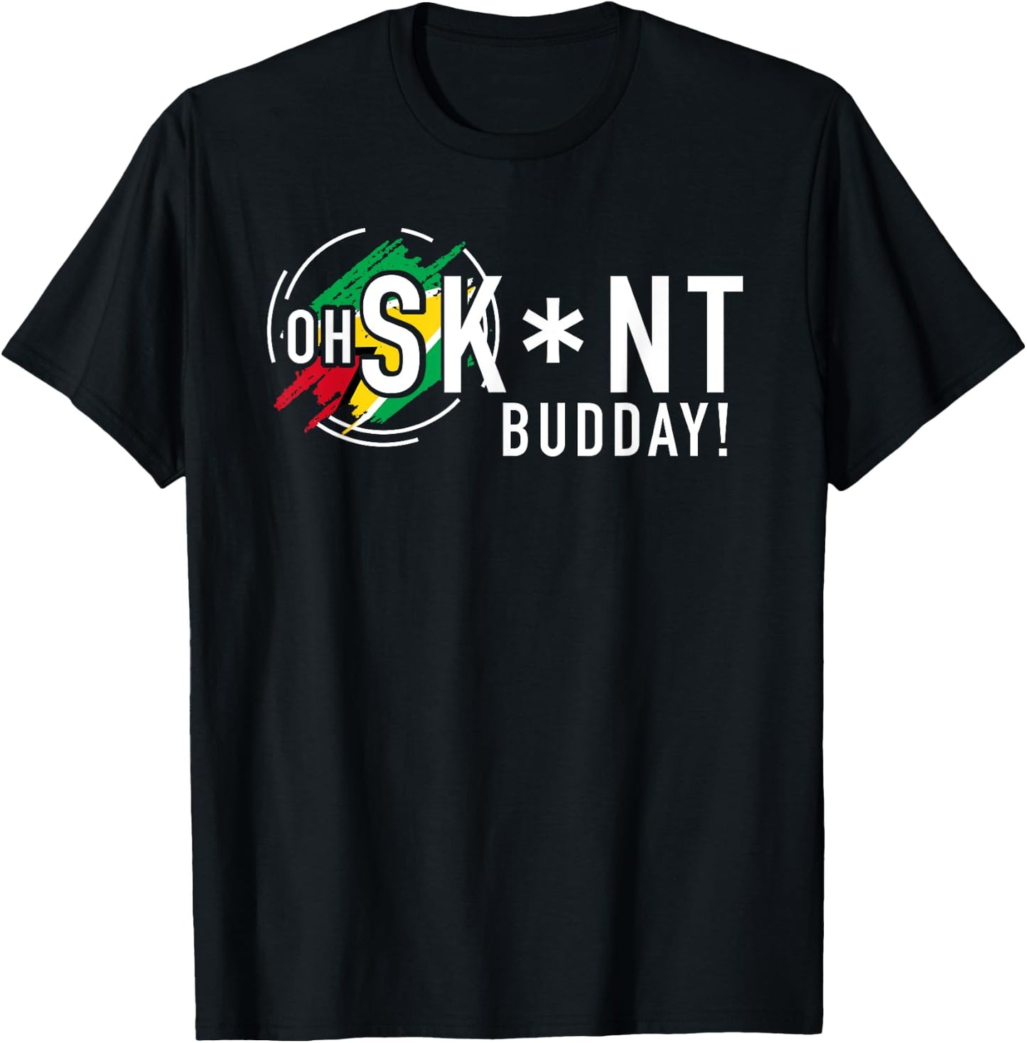 Oh Skunt Budday Censored T-Shirt - T-Shirt | Black